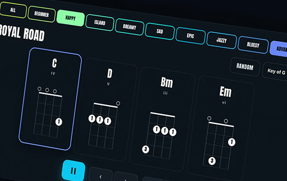 Chord Progressions — free ukulele tool